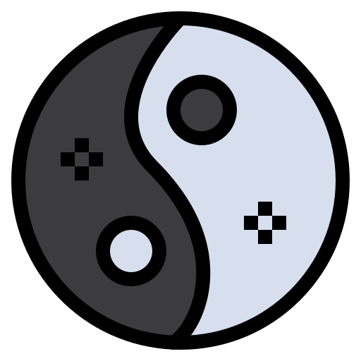 yin yang icono gratis