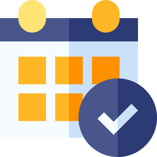 Calendar Basic Straight Flat icon