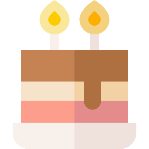 pastel de cumpleaños icono gratis