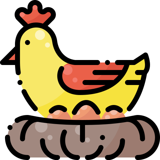 Hen Clipart Laid - Imagem De Galinha Em Desenho - Png Download