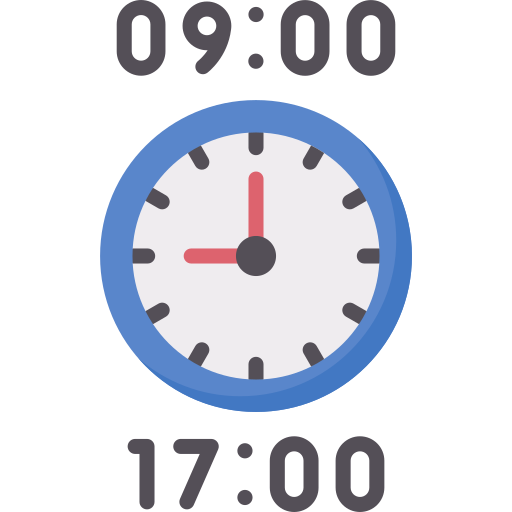 tiempo de trabajo icono gratis