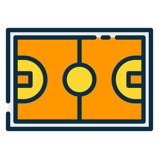 cancha de baloncesto icono gratis