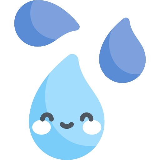 Water Kawaii Flat icon