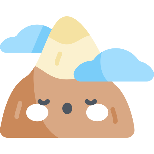 Mountain Kawaii Flat icon