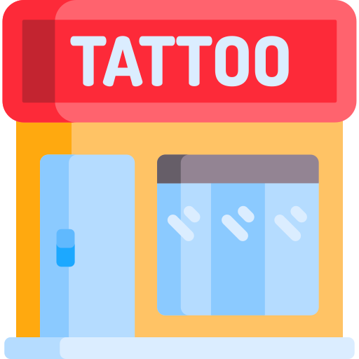 estudio de tatuajes icono gratis