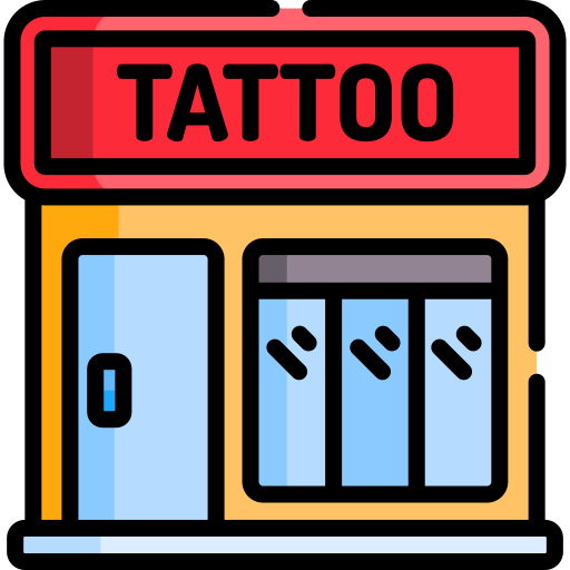 estudio de tatuajes icono gratis