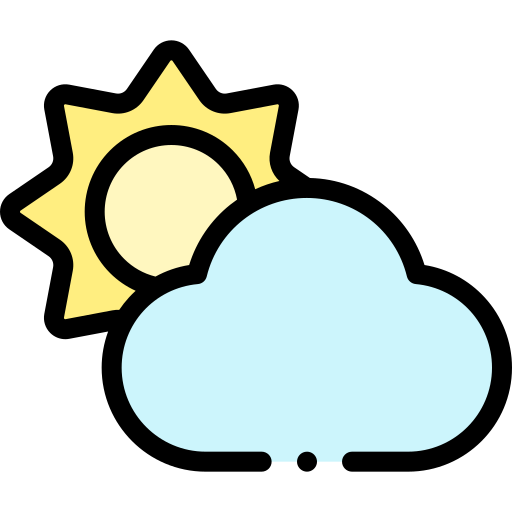 Sun Detailed Rounded Lineal color icon