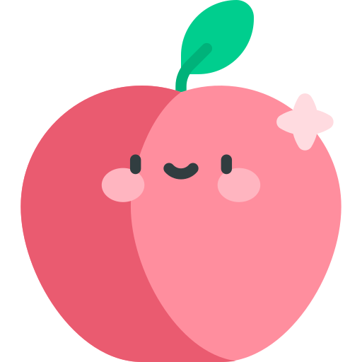 Apple Kawaii Flat icon