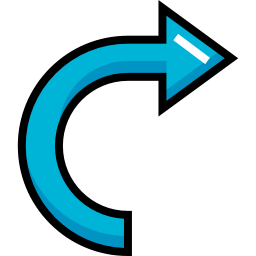Turn right free icon Turn right free icon