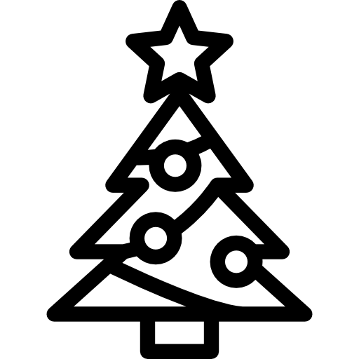 árbol de navidad icono gratis