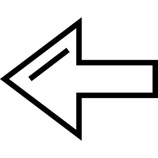 Left arrow Detailed Straight Lineal icon