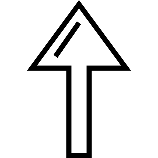 Up arrow Detailed Straight Lineal icon