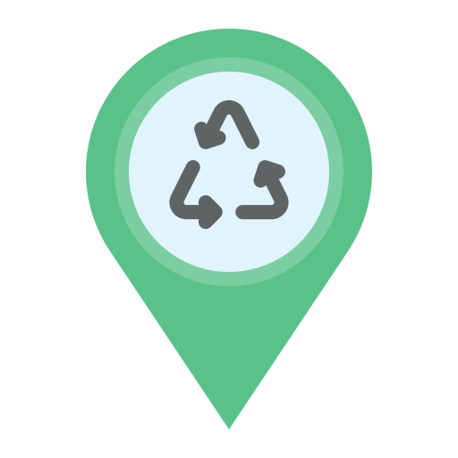 centro de reciclaje icono gratis