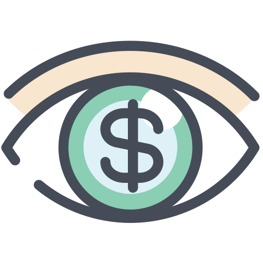 visión icono gratis