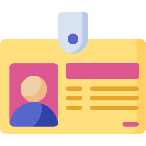 tarjeta de identificación icono gratis