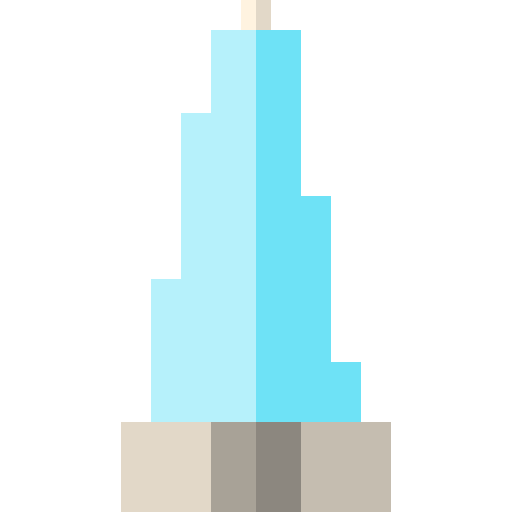 Burj khalifa Basic Straight Flat icon