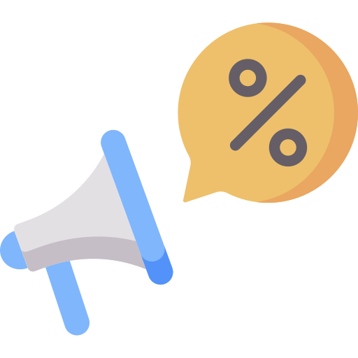 desconto grátis ícone