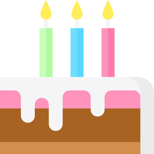 pastel de cumpleaños icono gratis