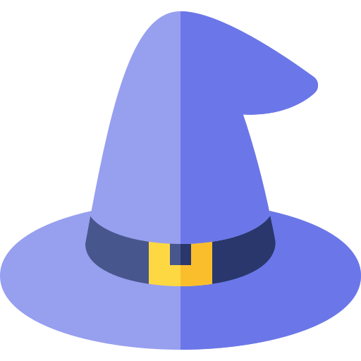 sombrero de bruja icono gratis