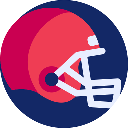 American Football Detailed Flat Circular Flat Icon