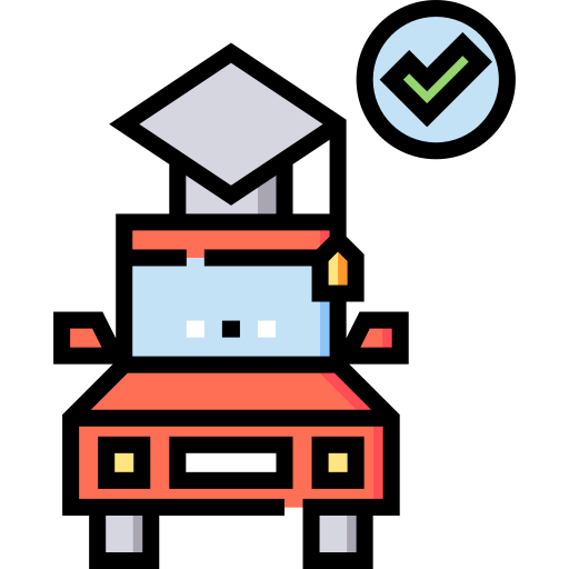 Driving school free icon