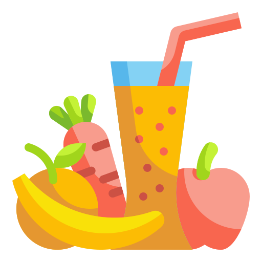 Premium PSD  A glass of green smoothie with a straw and fruits on  transparent background