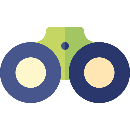 Binoculars Basic Rounded Flat icon