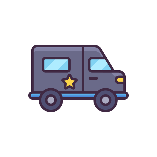 camioneta de la policía icono gratis