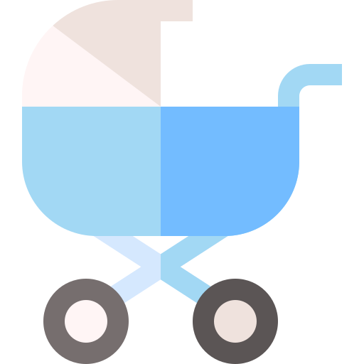 carrito de bebé icono gratis