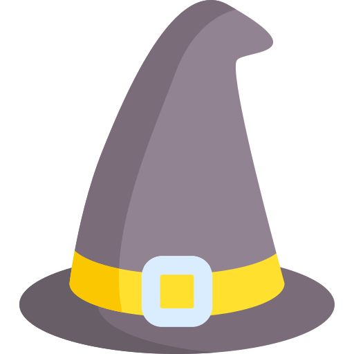 sombrero de bruja icono gratis