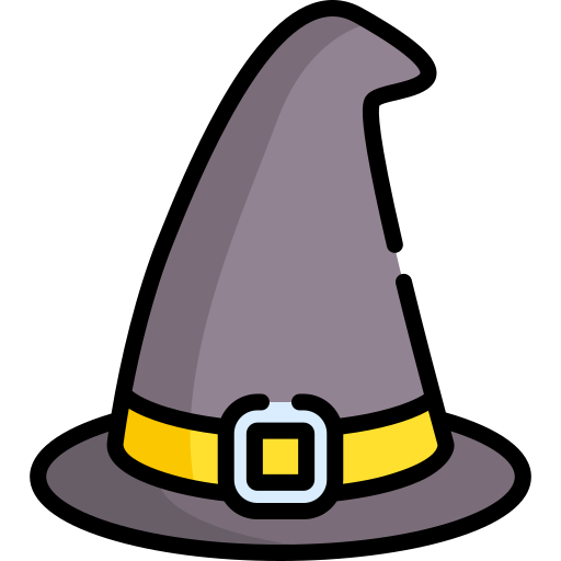 sombrero de bruja icono gratis