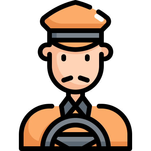 conductor de taxi icono gratis