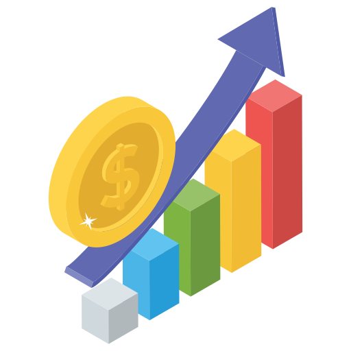 Growth chart Generic Isometric icon