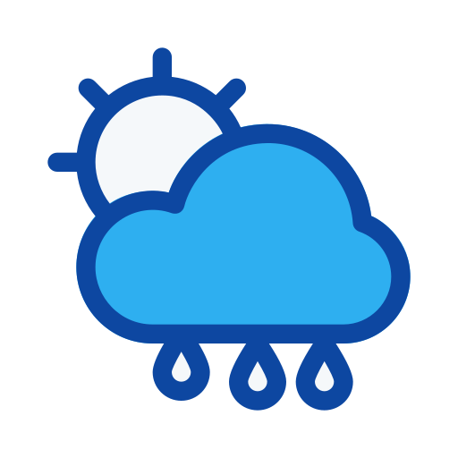 Drizzle Generic Outline Color Icon