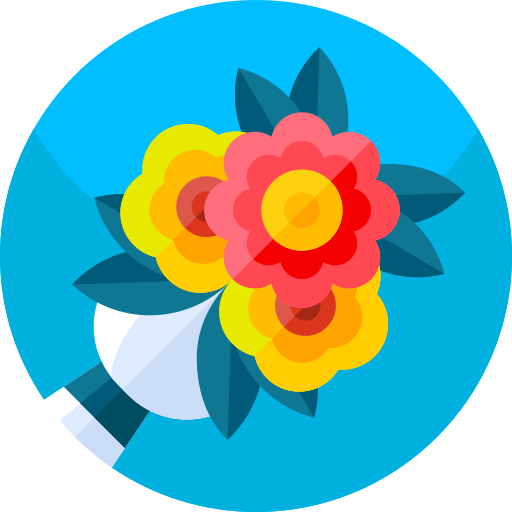 ramo de flores icono gratis