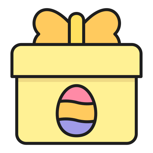 huevo de pascua icono gratis