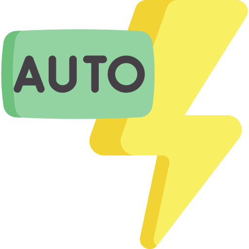 flash automático icono gratis