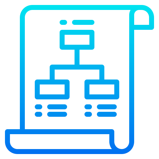 diagrama de flujo icono gratis