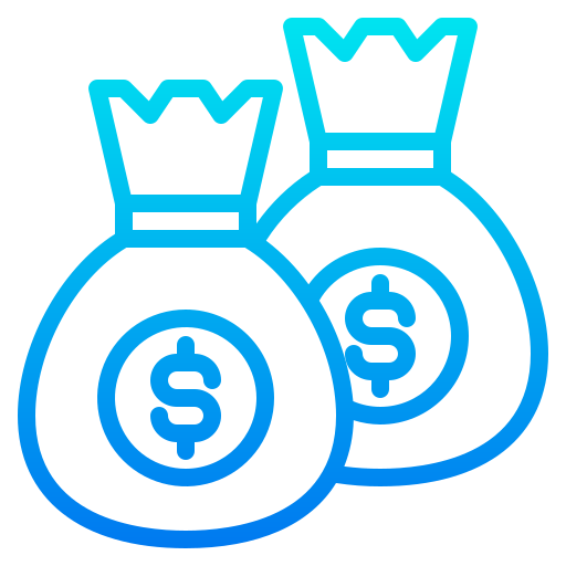 sacs d'argent Icône gratuit