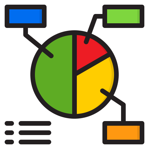 gráfico circular icono gratis