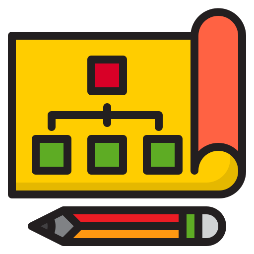 diagrama de flujo icono gratis