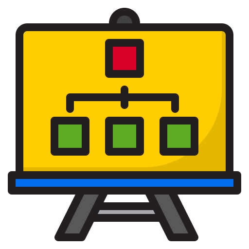 diagrama de flujo icono gratis