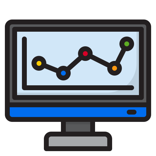 informe gráfico icono gratis