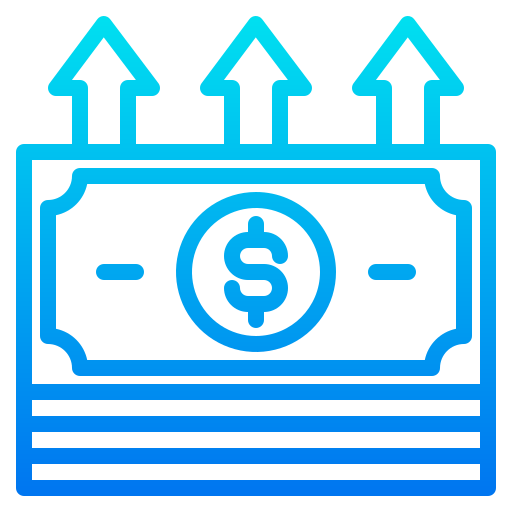 Money Srip Gradient Icon