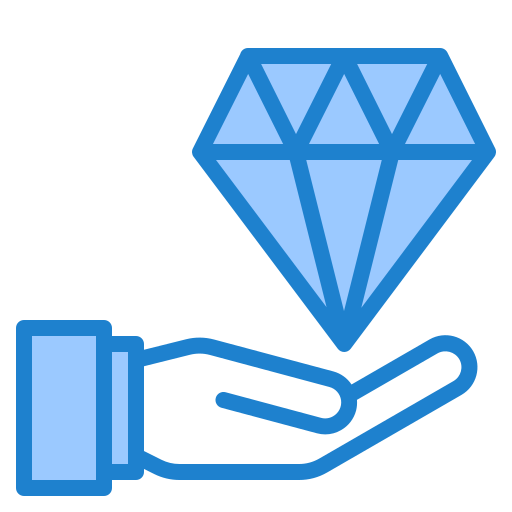 Diamond srip Blue icon