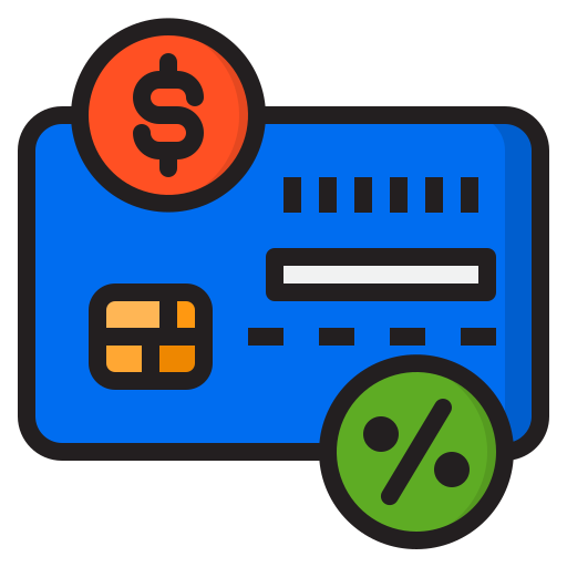 Credit card srip Lineal Color icon