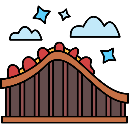 Roller coaster free icon