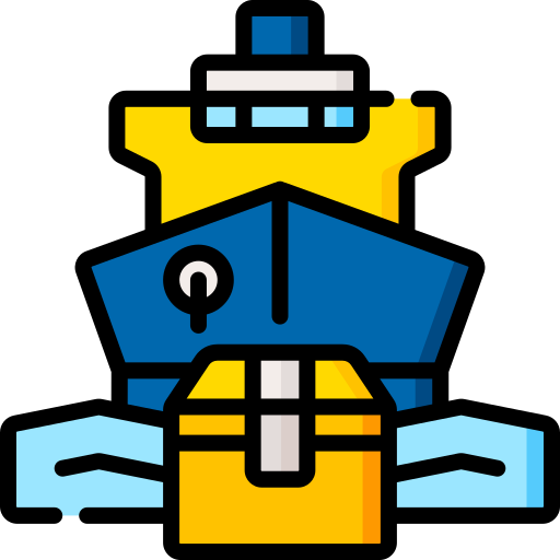 Cargo ship Special Lineal color icon