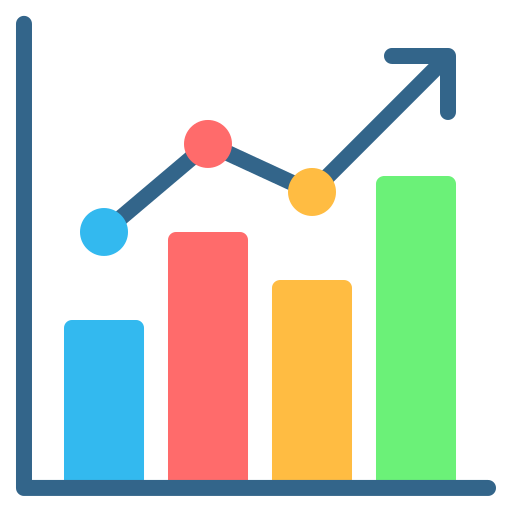 gráfico de barras icono gratis