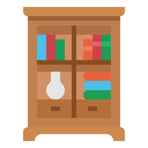 Книжный шкаф бесплатно иконка